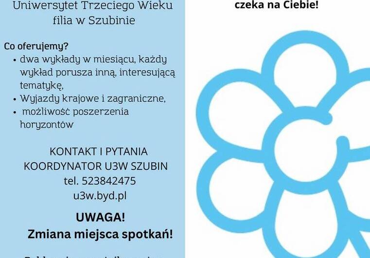 Pierwsze spotkanie słuchaczy Uniwersytetu Trzeciego Wieku
