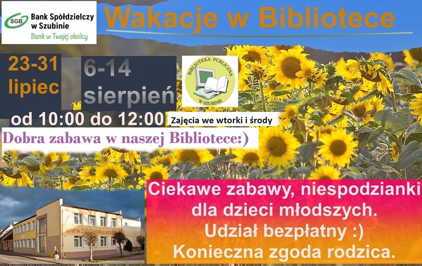 Wakacje w szubińskiej bibliotece:)