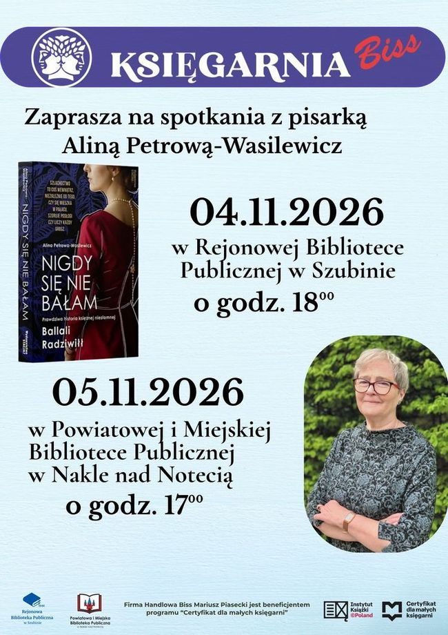 Spotkanie z autorką Aliną Petrową - Wasilewicz